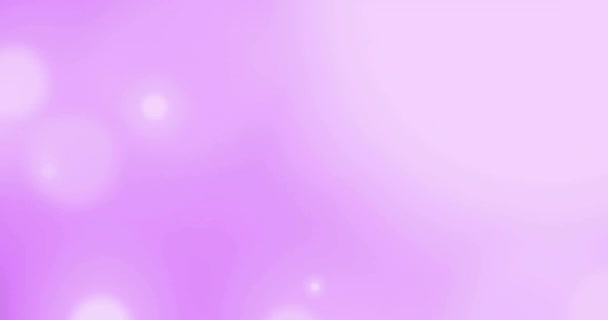 Animación Manchas Luz Sobre Fondo Púrpura Luz Color Movimiento Concepto — Vídeo de stock