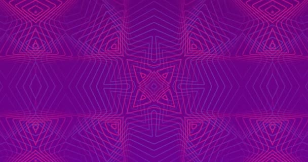 Анимация Красных Форм Движущихся Фиолетовом Фоне Образец Абстракция Формы Концепция — стоковое видео