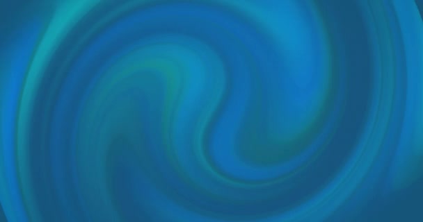 Анимация Движущихся Синих Спиральных Фигур Глобальные Технологии Концепция Цифрового Интерфейса — стоковое видео