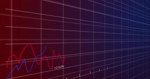 Animación Del Procesamiento Datos Diagramas Sobre Fondo Negro Tecnología Global — Vídeo de stock