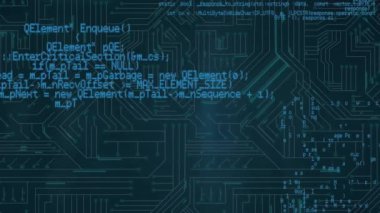 Animation of network of connections over data processing. Global business and digital interface concept digitally generated video.