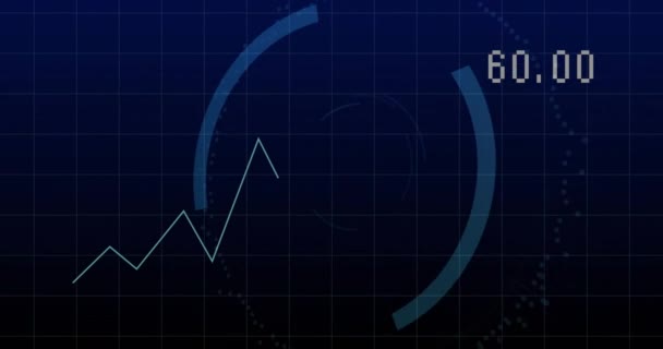 Animação Cadeado Ícone Nuvem Com Processamento Dados Longo Escopo Conceito — Vídeo de Stock