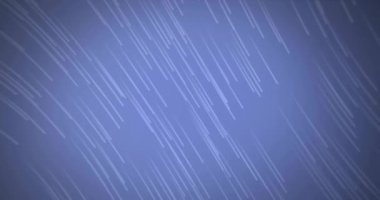 Mavi arkaplana düşen mavi çizgilerin animasyonu. Küresel teknoloji ve dijital arayüz konsepti dijital olarak oluşturulmuş video.