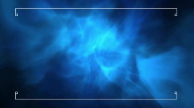Siyah arkaplanda beyaz çerçevenin mavi şekiller üzerinde canlandırılması. Küresel teknoloji ve dijital arayüz konsepti dijital olarak oluşturulmuş video.