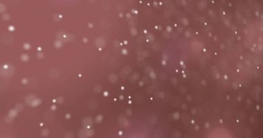 Düşen beyaz lekelerin canlandırması ve siyah arka planda DNA ipliği. Soyut arkaplan ve bilim konsepti dijital olarak oluşturulmuş video.