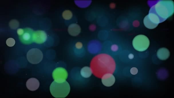 Animazione Punti Luce Punti Colorati Tecnologia Globale Concetto Interfaccia Digitale — Video Stock