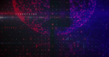 Donanma arka planında dijital güvenlik ve siber suçların görüntüsü. Küresel ağ, veri işleme, dijital güvenlik ve teknoloji konsepti dijital olarak oluşturulmuş görüntü.