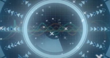 Kapsam ve DNA iplikçikleri üzerinden bağlantı ağının animasyonu. Küresel bilim, bilgisayar ve veri işleme kavramı dijital olarak oluşturulmuş video.