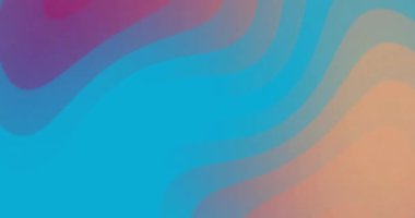 Mavi arka planda hareket eden kırmızı ve turuncu kıvrımlı çizgilerin animasyonu. Soyut, enerji, değişim, bağlantı, işleme, arkaplan ve iletişim, dijital olarak oluşturulmuş video.