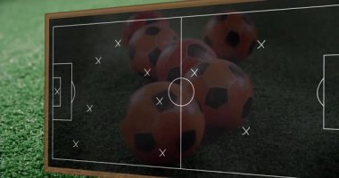 Siyah arkaplandaki emoji simgesinin üzerine beyaz korkmuş emoji simgesi animasyonu. İfade ve iletişim kavramı.