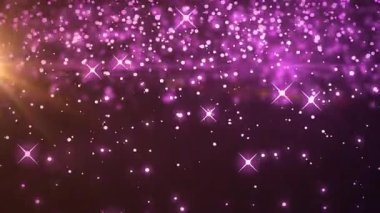 Işık noktaları ve siyah arka plandaki yıldızların animasyonu. Soyut arkaplan ve dijital arayüz kavramı dijital olarak oluşturulmuş video.