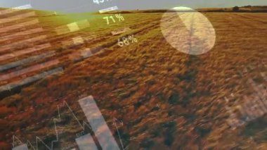 Arazi ve tarım alanında Avrupa Birliği bayrağının canlandırılması. Ulusal turizm ve seyahat kavramı.