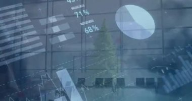 Havaalanında yürüyen insanların zaman aşımına karşı istatistiksel veri işleme. küresel ağ ve iş teknolojisi kavramı