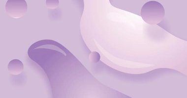 Animation of moving shapes on white background. abstract background and digital interface concept digitally generated video.