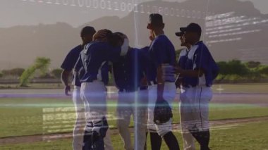 Beyzbol oyuncuları kilit oyunlardan sonra tümseğe katılıyorlar, bir araya gelip koruyucularını birleştiriyorlar gün batımında birleşiyorlar. Sporcular, takım çalışması, yoldaşlık, birlik, sportmenlik, motivasyon, açık hava