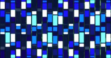 Siyah arkaplanda hareket eden şekillerin animasyonu. retro gelecek ve soyut arkaplan konsepti dijital olarak oluşturulmuş video.