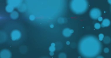 Mavi arka planda ışık ve mavi ışık izlerinin dijital animasyonu. Teknoloji arka plan kavramı