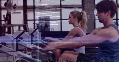 Kavrama kolları, spor ikilisi hareketli grafikler aracılığıyla metrik izleme için kürek darbelerini senkronize ediyorlar. Kardiyo, dayanıklılık, eşzamanlama, performans, güç, motivasyon, atletizm