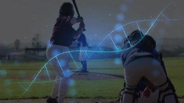 Atıcılar eğiliyor, yakalayıcılar çömeliyor ve vurucu yere çömeliyor. DNA sarmalını sahada dokumaya başlıyor. Spor, beyzbol, teknoloji, yenilik, rekabet, takım, dijital