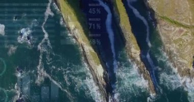 Çayırların ve deniz dalgalarının havadan görüntüsüne karşı istatistiksel veri işleme. Bilgisayar arayüzü teknolojisi ve doğa kavramı