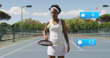 Bir anda ortaya çıkan yorumdan sonra, tenis oyuncusu raketin etrafında dönen topu pazarlama ölçüleri olarak görüyor. Spor, spor, spor, etkinlik, açık hava, dinamik, çatışma, enerjik