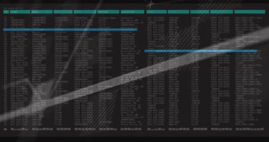 Üst sınırı süpüren ince deniz mavisi çizgisi ağ grafiği başlatılıyor ve kayıt incelemesi için ışık kaymasını vurguluyor. Teknoloji, siber güvenlik, veri görselleştirme, dijital arayüz, ağ analizi, sistem izleme, bilgi güvenliği