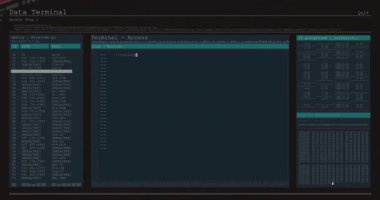Veri Terminali açılıyor ve UI 'yi s3decrypt.py ve tarama ağını numaralandırmak için açıyorum. Siber güvenlik, ağ izleme, dijital müdahale, sistemli bakanlık, komut satırı arayüzü, veri güvenliği, hackleme