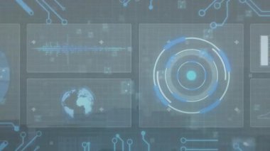 Başlangıçta dijital UI, canlı verileri gösteren solgun devre panelleri vasıtasıyla oluşuyordu. Teknoloji, veri görselleştirme, fütüristik, sanal arayüz, dijital ağ, analitik, siber