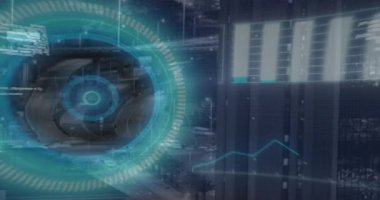 Şehrin şebeke örtüsü ortaya çıkıyor bu da konsolun kayarak kavrayış için genişlemesine neden oluyor. Fütürist, sürükleyici, teknoloji, veri, kentsel, dijital, arayüz