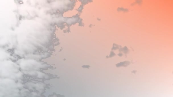 Animation of sky full of moving clouds. colour movement and light background concept digitally generated video.