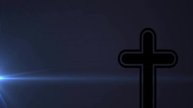 Mercek sola doğru parlarken, çapraz çizgiler de sağa doğru manevi ışıltıyı yansıtıyor. Dijital, minimalist, soyut, ruhani, aydınlatma, dini, tasarım