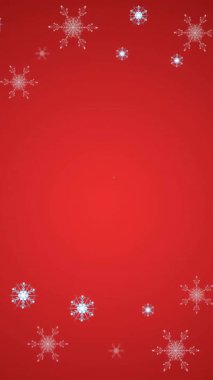 Kırmızı arka planda kar taneleri ve Noel kutlamaları. Noel, gelenek ve kutlama konsepti dijital olarak oluşturuldu.