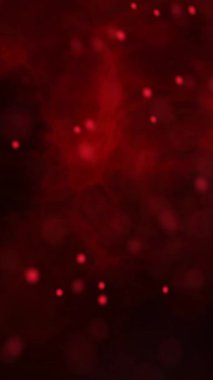 Kırmızı parçacıkların canlandırılması siyah arkaplanda soyut desen üzerinde DNA sarmalı oluşturur. Dijital olarak üretilen hologram, illüstrasyon, molekül, tıbbi, genetik, sağlık ve teknoloji kavramı.