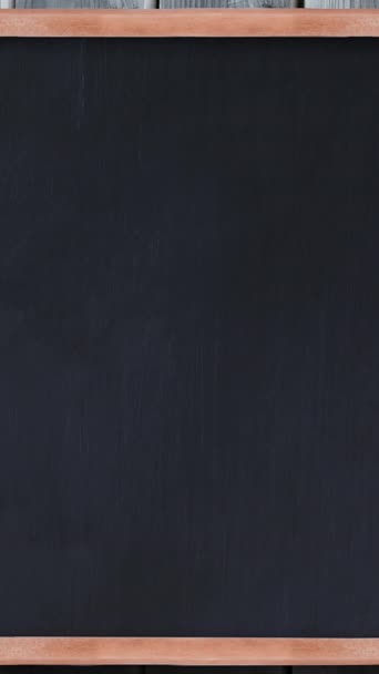 Animation of pencils over blackboard background. Education learning and back to school concept digitally generated video.