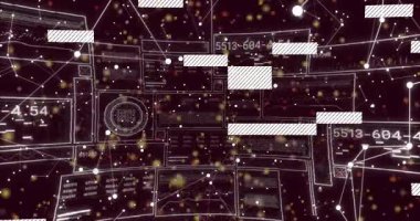 Koyu mor yumurtlama veri panelleri görünür sürgülü güncelleme kodları tam veri döngüsüne geri döner. Fütürist, dijital, ağ, arayüz, holografik, soyut, teknolojik