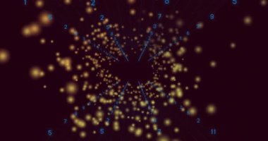 Mavi parmaklar boşluktaki kürelere yaklaşıyor dönen girdaplar kırmızı görselleştirme veri yakınsamasına kayıyor. Fütürist, dijital, soyut, enerjik, bilim kurgu, hareket, teknoloji