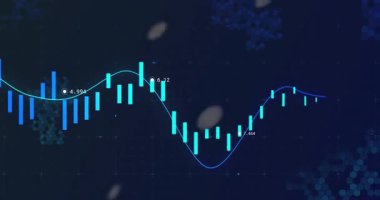 Opening candles and line rising to 9.268 then dipping to 2.993 then rebounding market trends. Financial data, analytics, digital interface, technology, data visualization, market analysis, innovation
