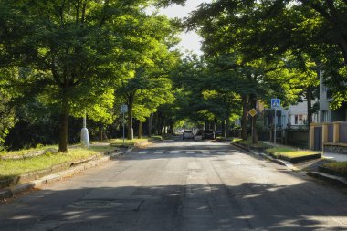 Chomutov, Çek Cumhuriyeti - 19 Ağustos 2020: Zborovska Caddesi