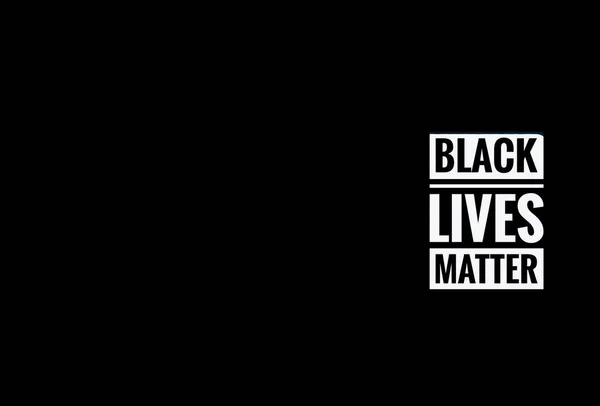 Black lives matter wording on black and white color isolated on black background. Space for copy text - Newsletters