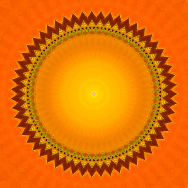 抽象カラフルな円のデザイン幾何学的なシームレスなパターンの背景 カラーサークルユニークなロゴ 幾何学的なスタイルで優雅な数字とシームレスなパターン カラフルなセラミックタイルの壁の装飾 — ストック写真