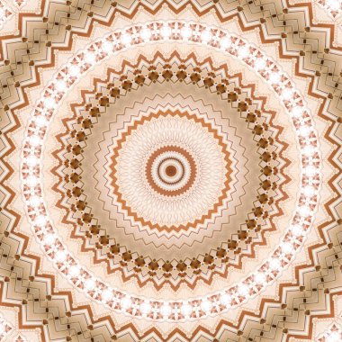 Soyut renkli çember tasarımı geometrik kusursuz model arkaplan. Eşsiz renkli daire logosu. Kusursuz desenli, geometrik şekilli zarif şekiller. Renkli seramik karolar duvar süslemesi.