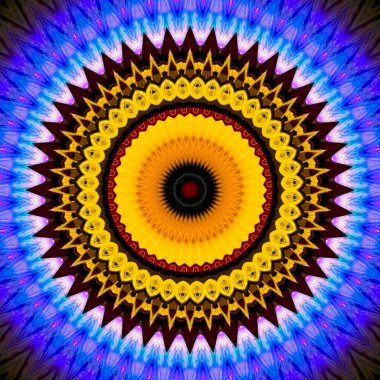 Soyut renkli çember tasarımı geometrik kusursuz model arkaplan. Eşsiz renkli daire logosu. Kusursuz desenli, geometrik şekilli zarif şekiller. Renkli seramik karolar duvar süslemesi.