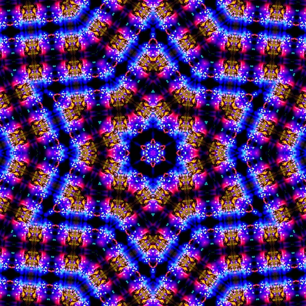 Abstract Kleurrijke Ster Geometrische Patroon Achtergrond Gekleurde Uitgedroogde Ster Naadloos — Stockfoto