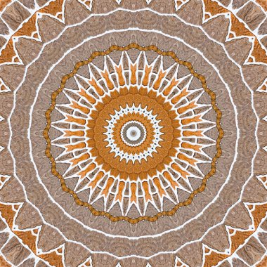 Soyut renkli çember tasarımı geometrik kusursuz model arkaplan. Eşsiz renkli daire logosu. Kusursuz desenli, geometrik şekilli zarif şekiller. Renkli seramik karolar duvar süslemesi.