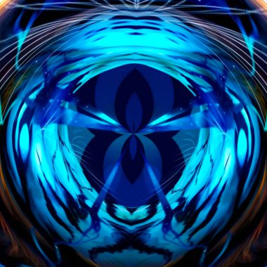 Parlak arkaplandaki soyut optik illüzyon yüzü. Soyut renkli, benzersiz, gizemli bir yüz oluşturan bir illüzyon sanatı grafiği. Yaratıcılık ve Hayal gücü, illüstrasyonla karşı karşıya. Zihin Sisi serisi.