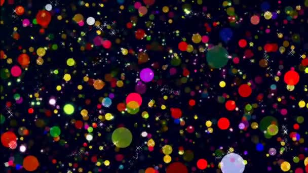 Kleurrijke Bokeh Special Effects Achtergrond Meerkleurig Licht Kleurrijke Achtergrond Abstract — Stockvideo