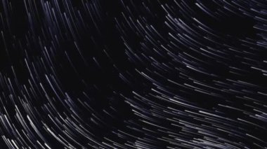 Hava Tozu Parçacıkları Minimum Hareket Grafik Animasyonu. Toz Parçacıkları Çizgileri Siyah bir arkaplanda Yukarı ve Aşağı Gidiyor