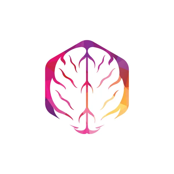 Pensa Conceito Ideia Brainstorm Power Thinking Brain Ícone Logotipo — Vetor de Stock