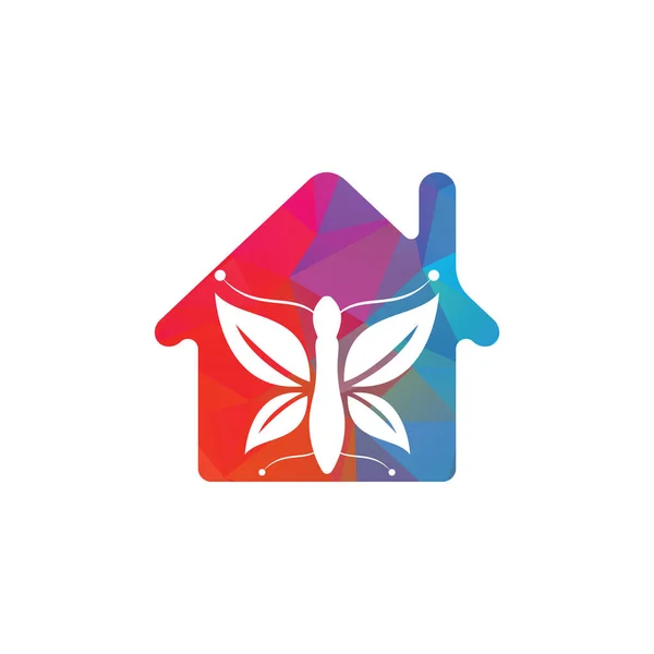 Дизайн Векторного Логотипу Метелика Головна Салон Краси Векторний Логотип Креативна — стоковий вектор