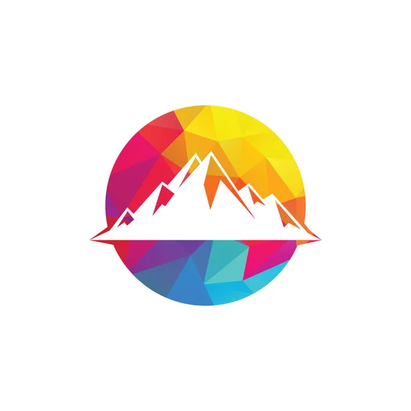 Montanha Logotipo Vetor Desenho Ilustrações Montanha Neve —  Vetores de Stock